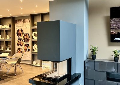 Moderner Panoramakamin in Ausstellung – Christian Heider